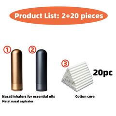 OiwMuOck nasal inhaler lid grooves for precise oil application