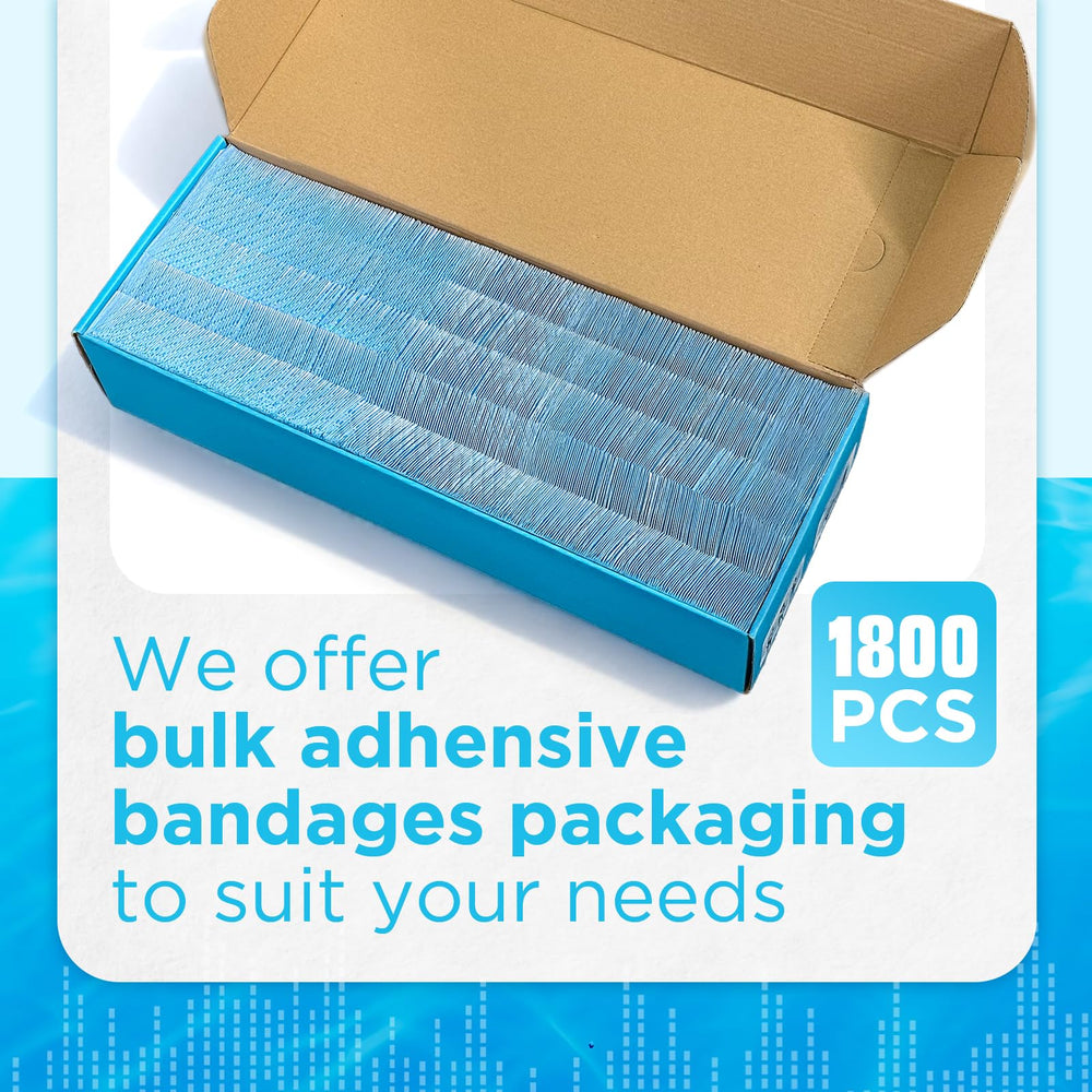 Clear waterproof OK TAPE bandages stay in place during washing and swimming