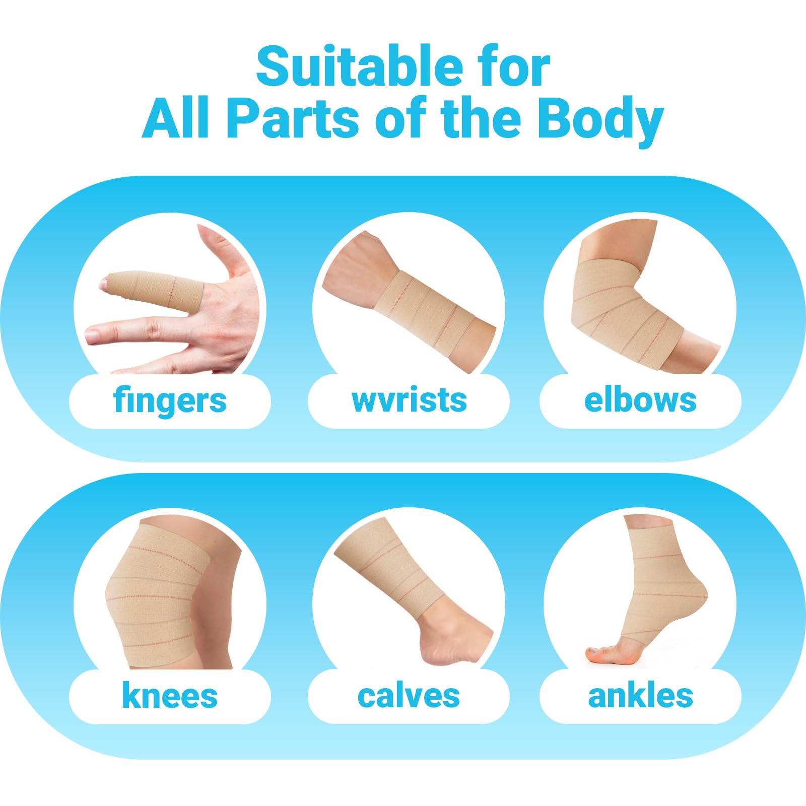 OK TAPE first aid-ready kit inclusion example for quick joint stabilization.