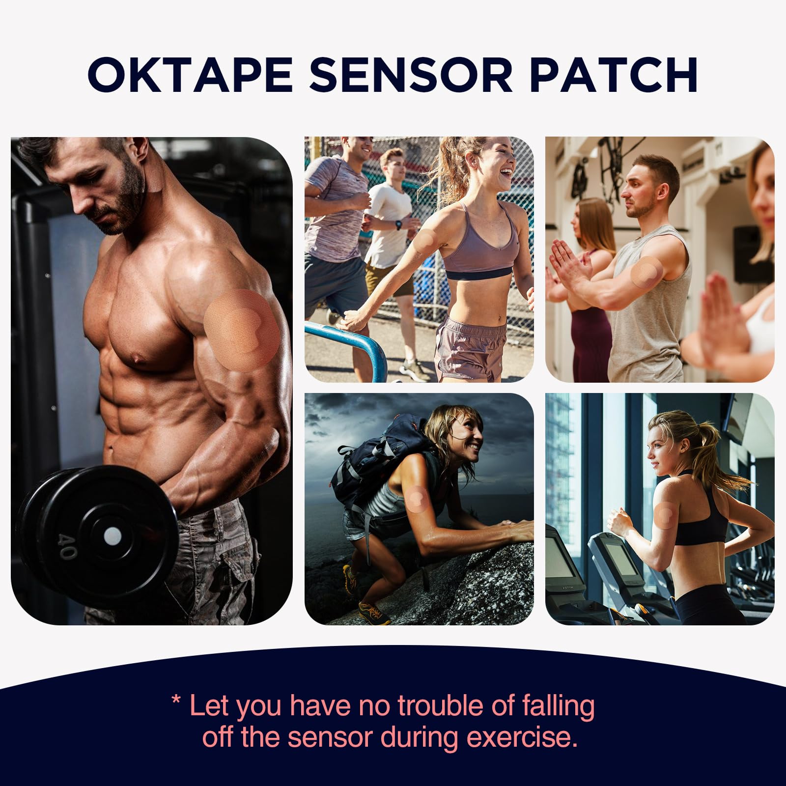 OK TAPE parches CGM permiten comodidad y respirabilidad durante la actividad.