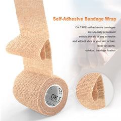OK TAPE orange wrap stabilizes a wrist with comfortable hold.