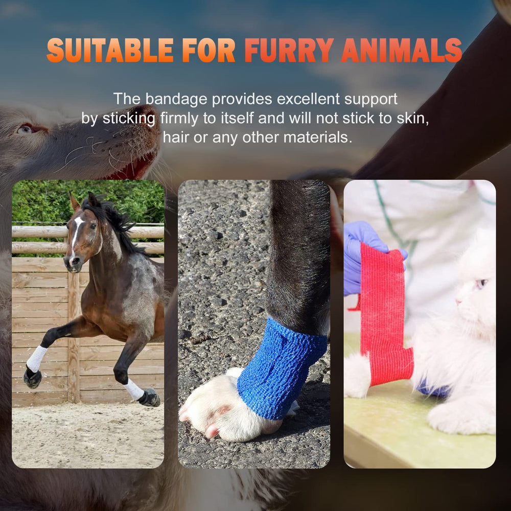 OK TAPE sapphire blue wrap offers gentle compression for sprains.