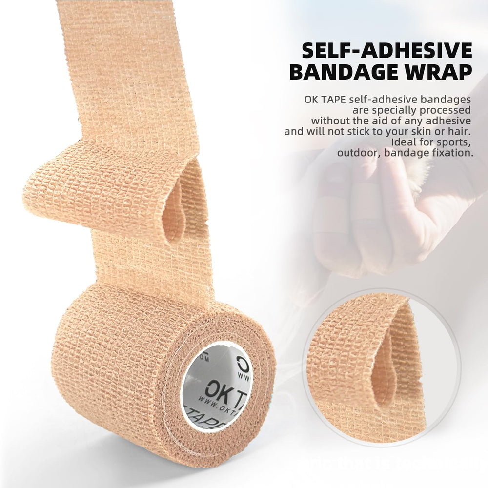 OK TAPE orange roll offering secure support during light activity.
