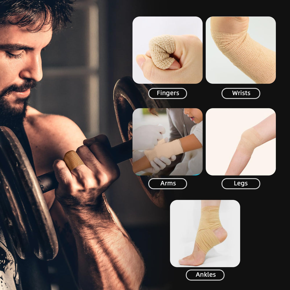 OK TAPE self-adhesive demo showing clip-free application