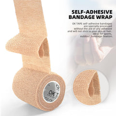 OK TAPE tearable bandage close-up demonstrates easy removal without residue
