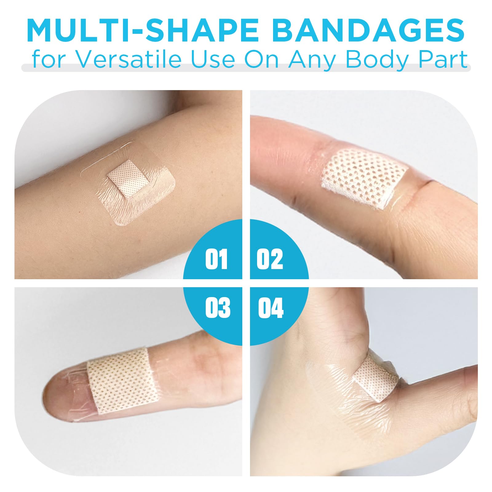 OK TAPE bandages stay put while washing hands and swimming.