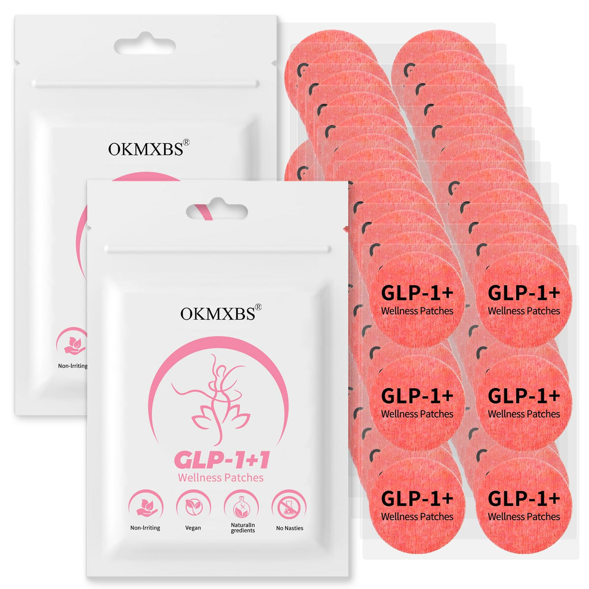 OKMXBS GLP-1 Patch with natural ingredients for daily wellness support.