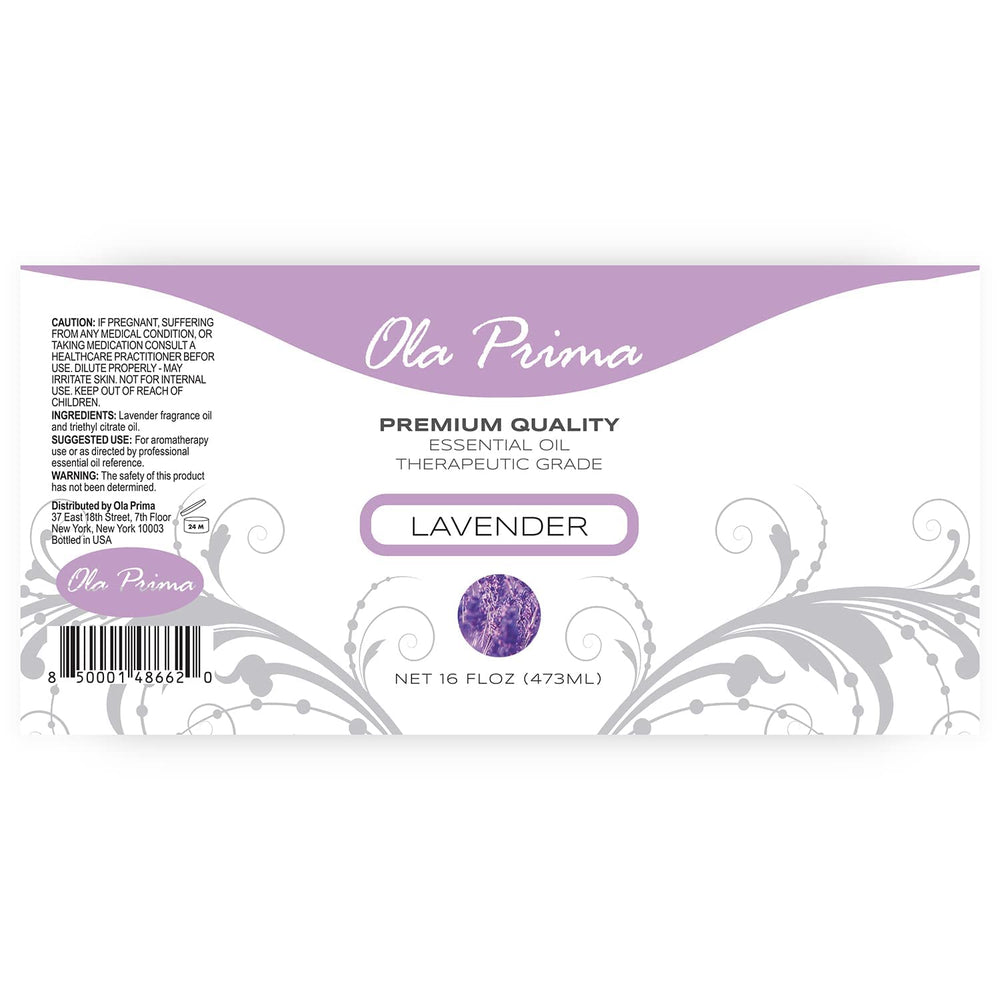 Ola Prima lavender oil diffuser-ready for calming aromatherapy sessions.