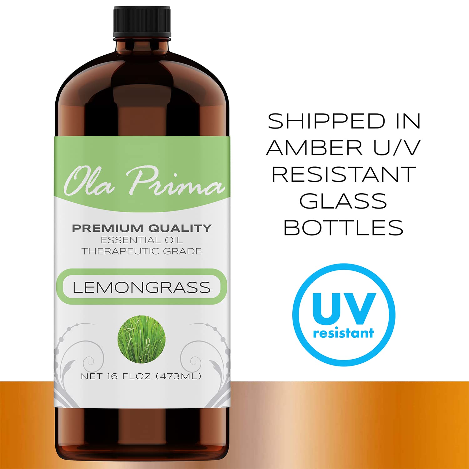 Hair-care use with Ola Prima lemongrass oil for lightweight shine.