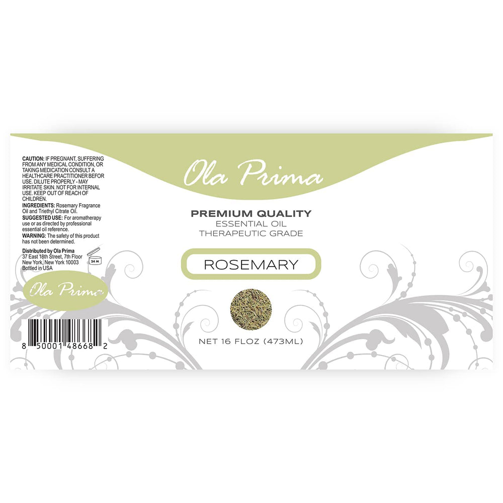 Ola Prima rosemary essential oil for hair growth application, easy dilution for safe use.