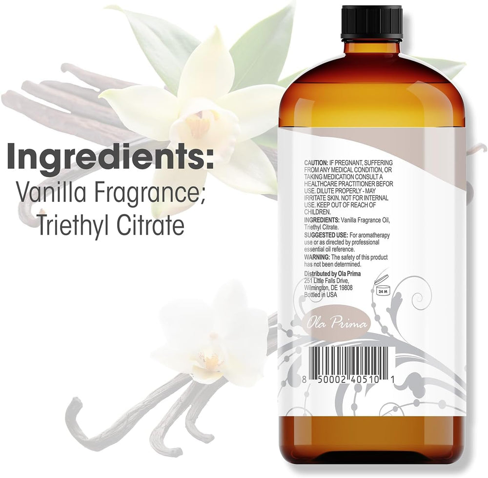 Ola Prima Vanilla Essential Oil pour for DIY aromatherapy