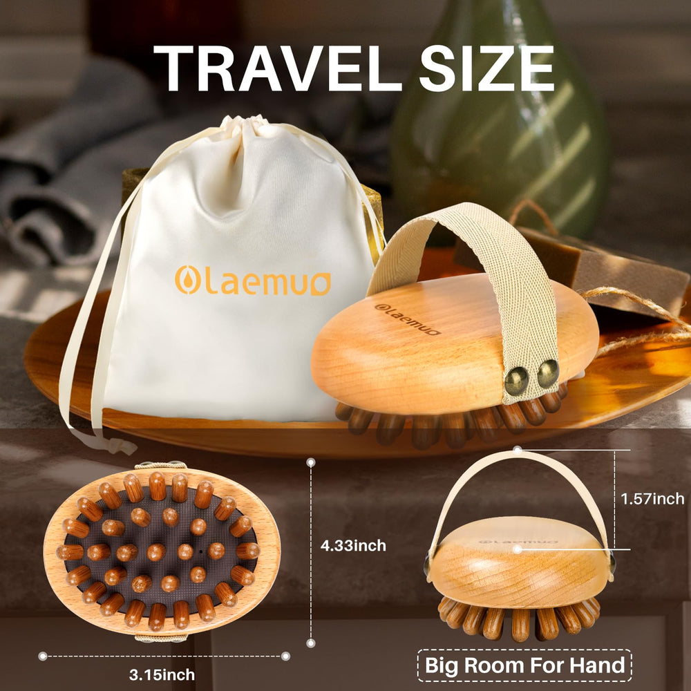 Olaemuo round wooden handle offers comfortable grip for precise technique