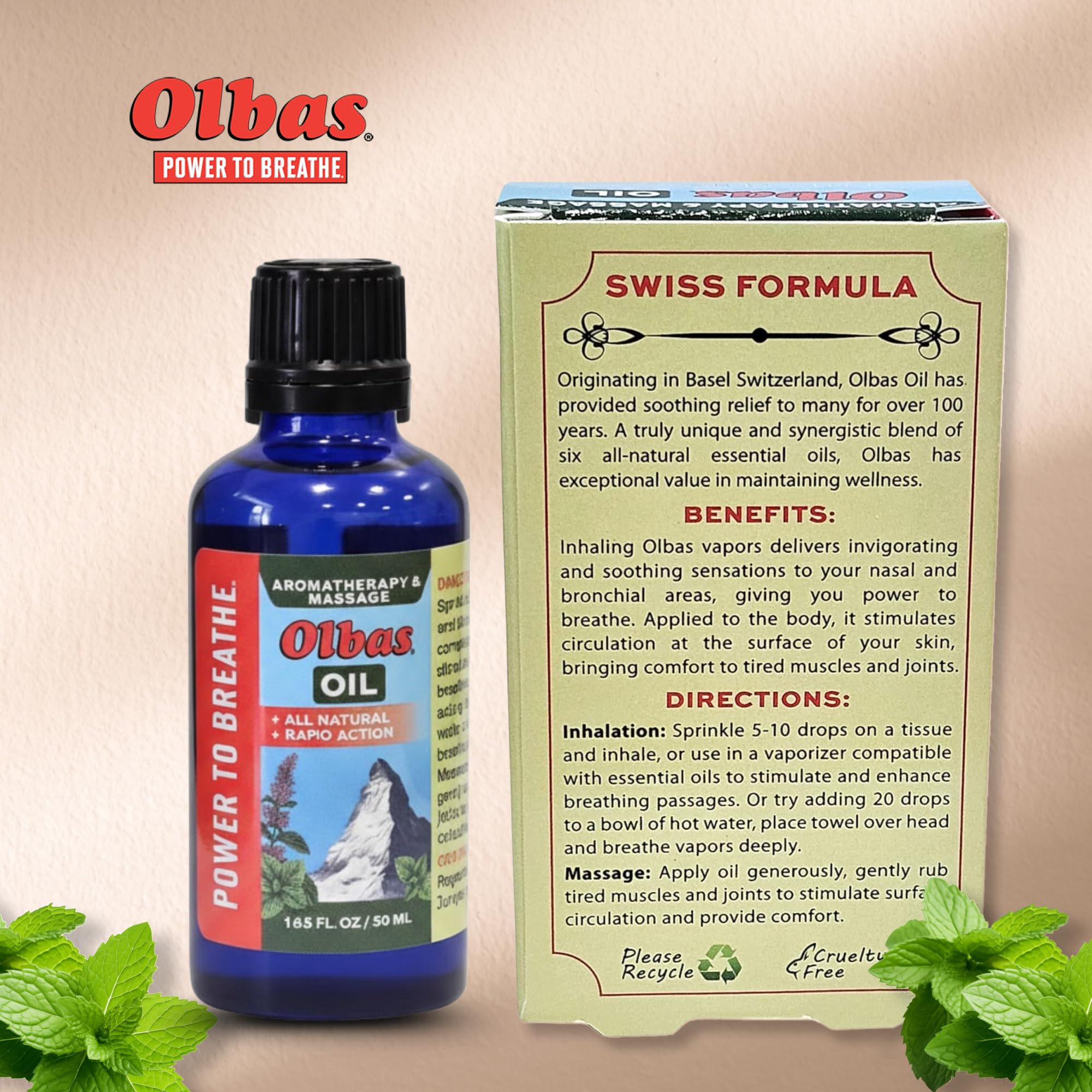 Olbas eucalyptus aroma in aromatherapy context for calm breathing