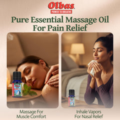 Olbas massage oil body-care application for full-body relaxation