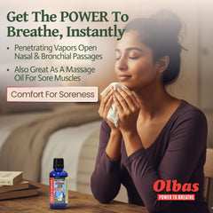 Olbas oil aromatherapy inhalation scene highlights aromatherapy benefits