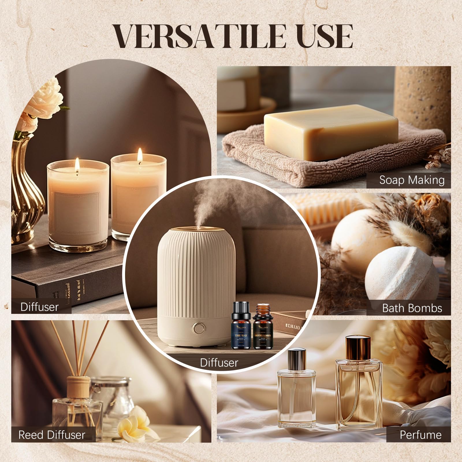 OleaVox Crystalle delivers sparkling notes for entryways and lounge diffusers.