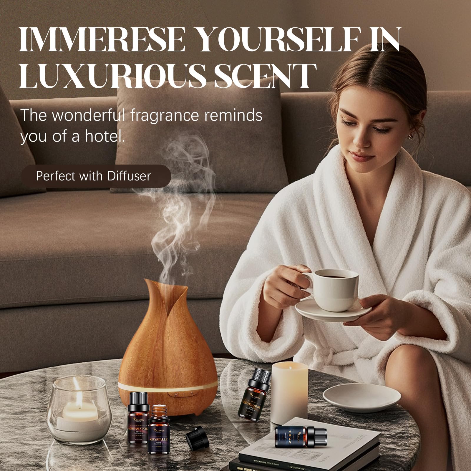 OleaVox Jasmine & Mint set provides refreshing aroma for bathrooms or study areas.