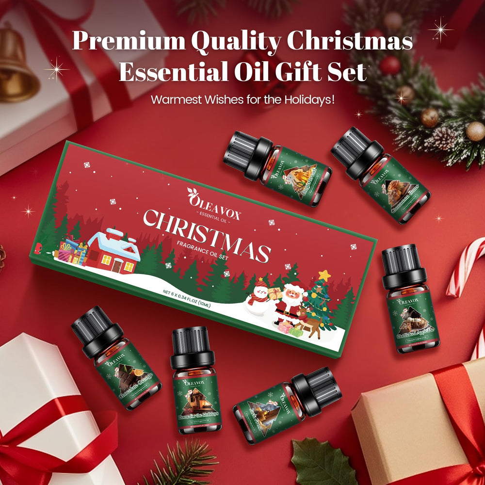 Oleavox Navidad, kit de aromaterapia: regalo ideal para amantes de fragancias caseras.