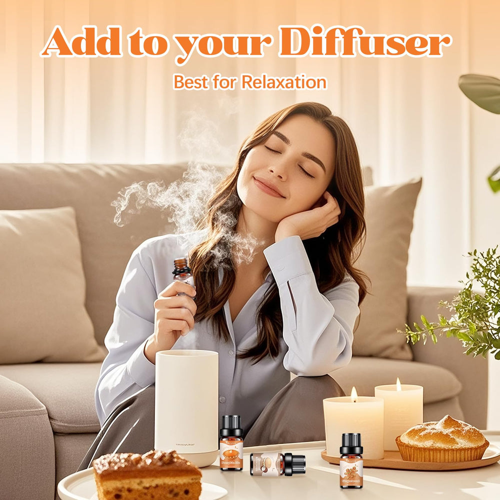 OleaVox conjunto de aceites: aromas de panaderia para difusor y ambientación