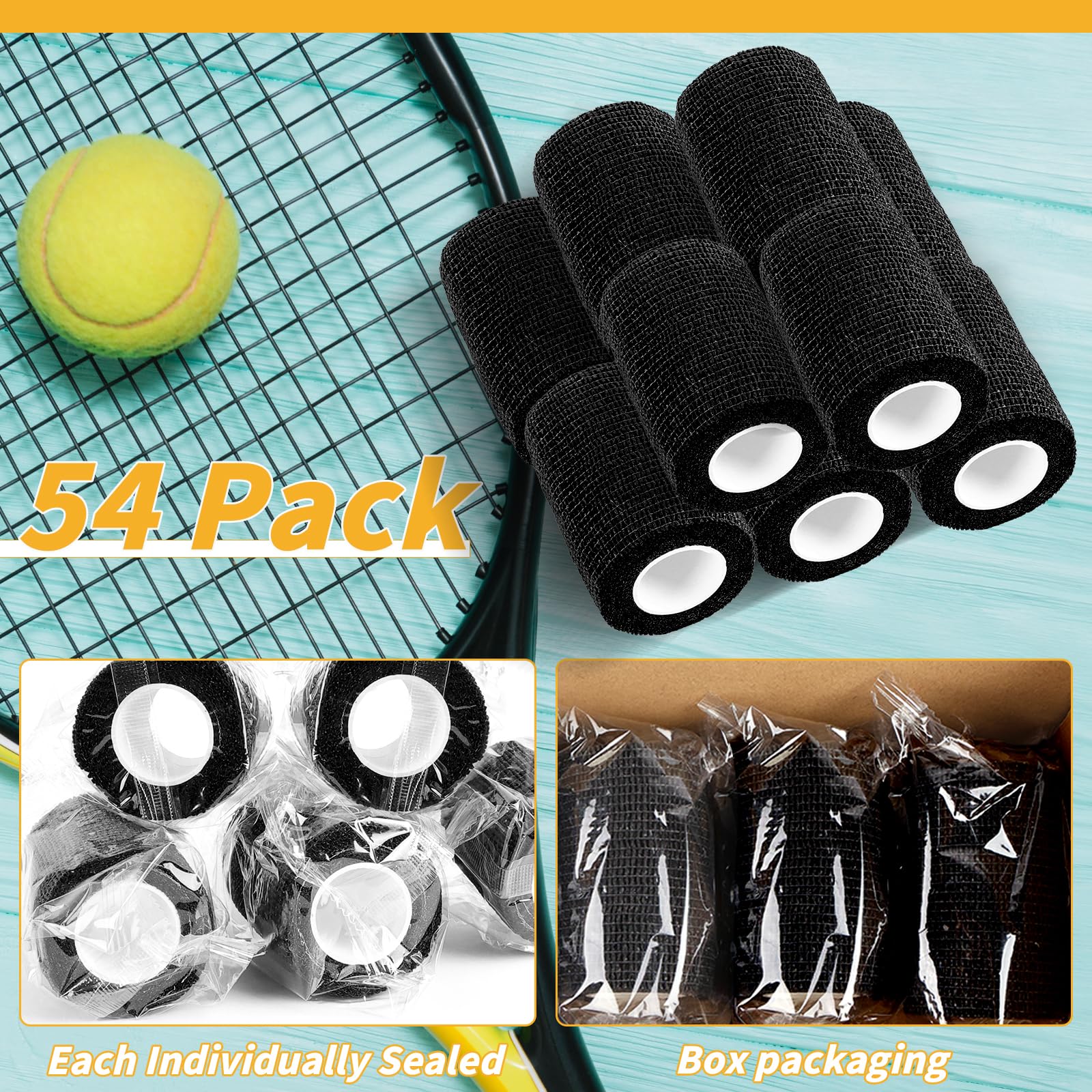 Oleitodh 4-inch bandage wrap rolls ready for quick athletic applications