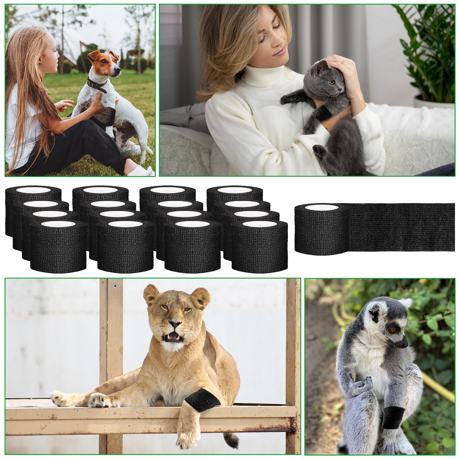 Oleitodh elastic athletic wrap supports wrists and ankles during workouts.