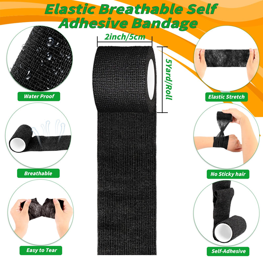 Oleitodh easy-tear self-adherent wrap simplifies quick applications without scissors.