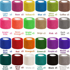 Oleitodh self-adherent bandage wrap stays in place with breathable comfort.