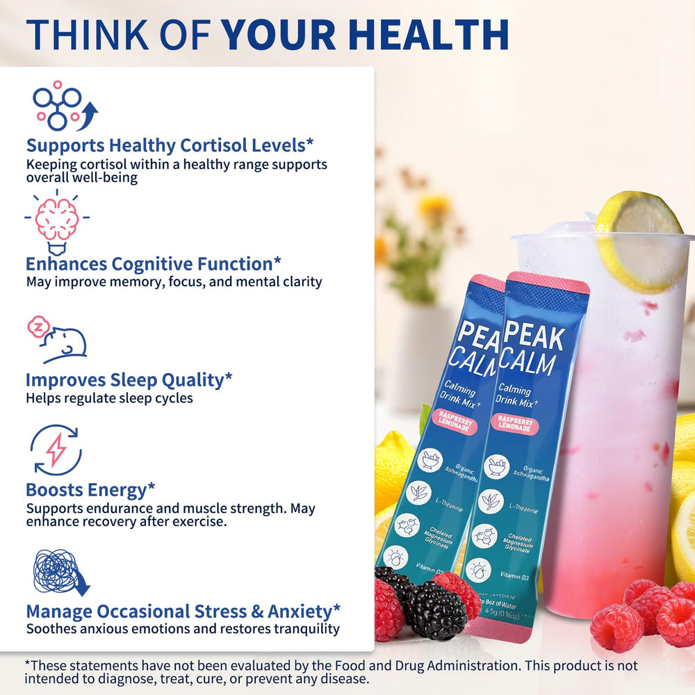 OLELON Peak Calm magnesium glycinate powder pack for sleep support
