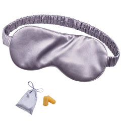 OLESILK silk sleep mask in charcoal for luxurious rest and comfort