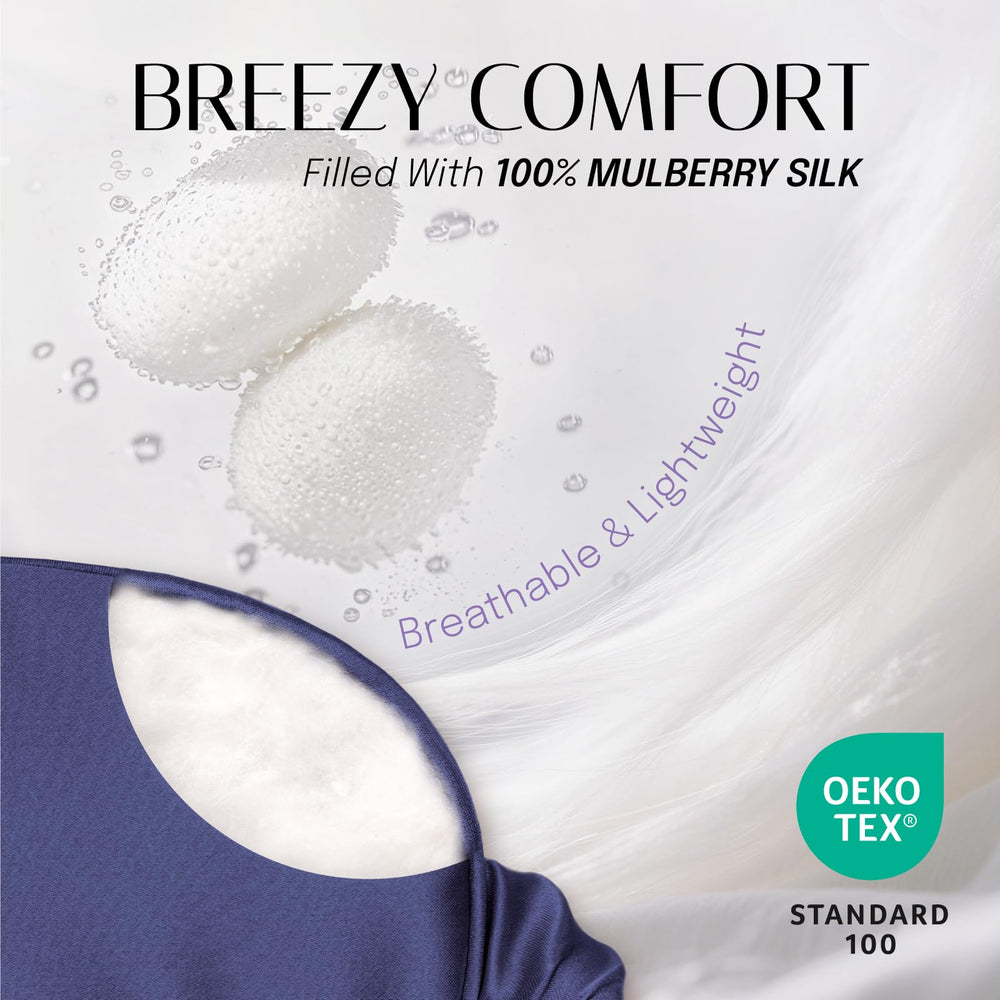 OLESILK double-layer silk filling for plush, breathable comfort