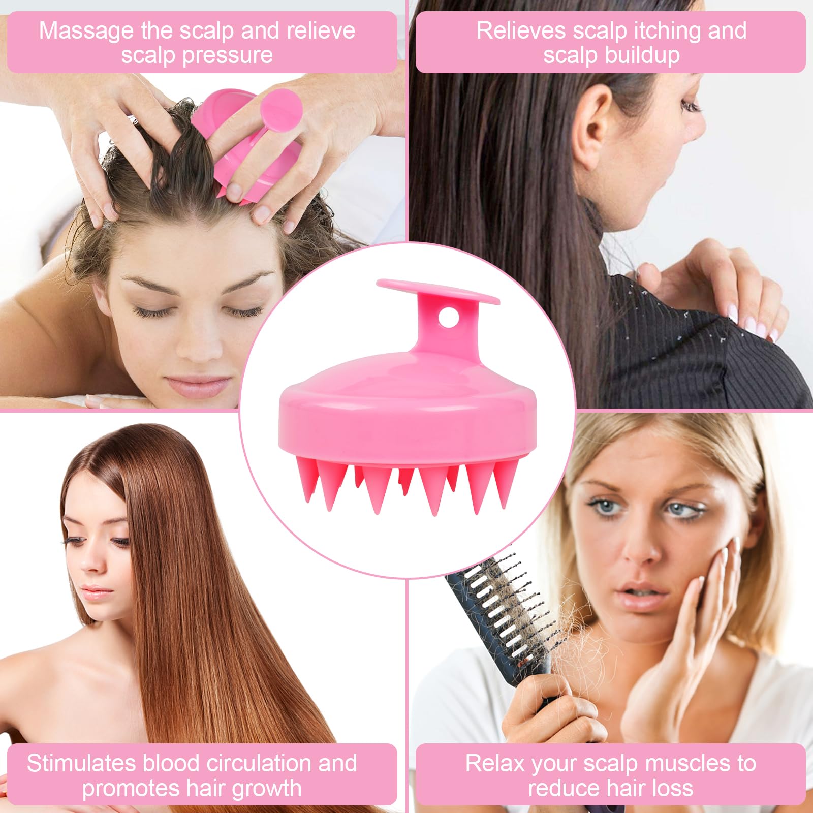Oligei detachable silicone brush for easy cleaning and hygiene
