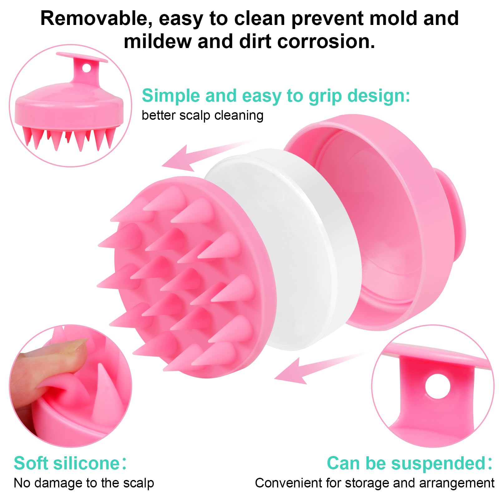 Oligei green shampoo brush enhances scalp circulation