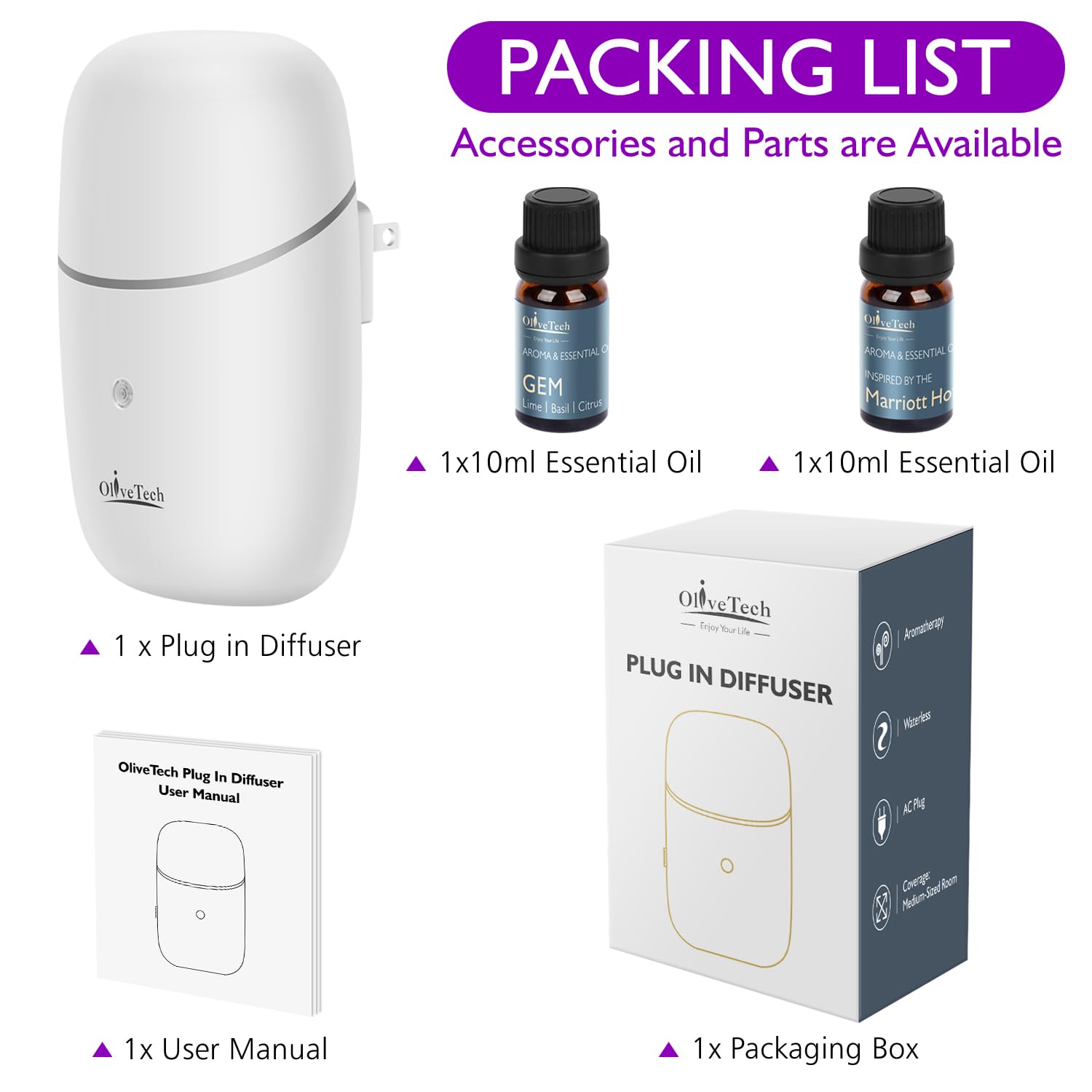 Sleek, compact diffuser enhances a modern living space.