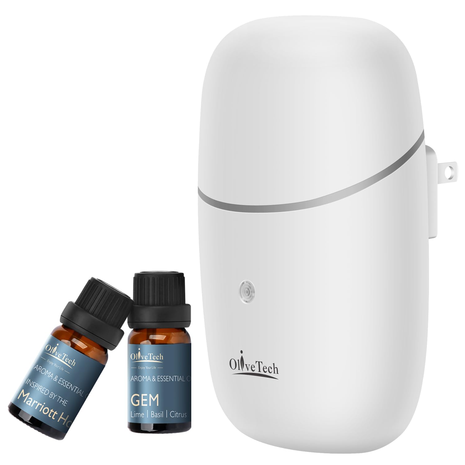 Subtle Diffuser OliveTech Plug-in Waterless Diffuser — Cold Air Scent for Home & Offic ...