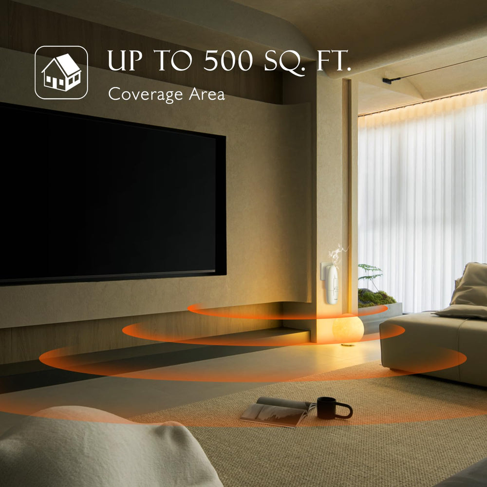 OliveTech diffuser rotating plug showcases space-saving outlet placement.