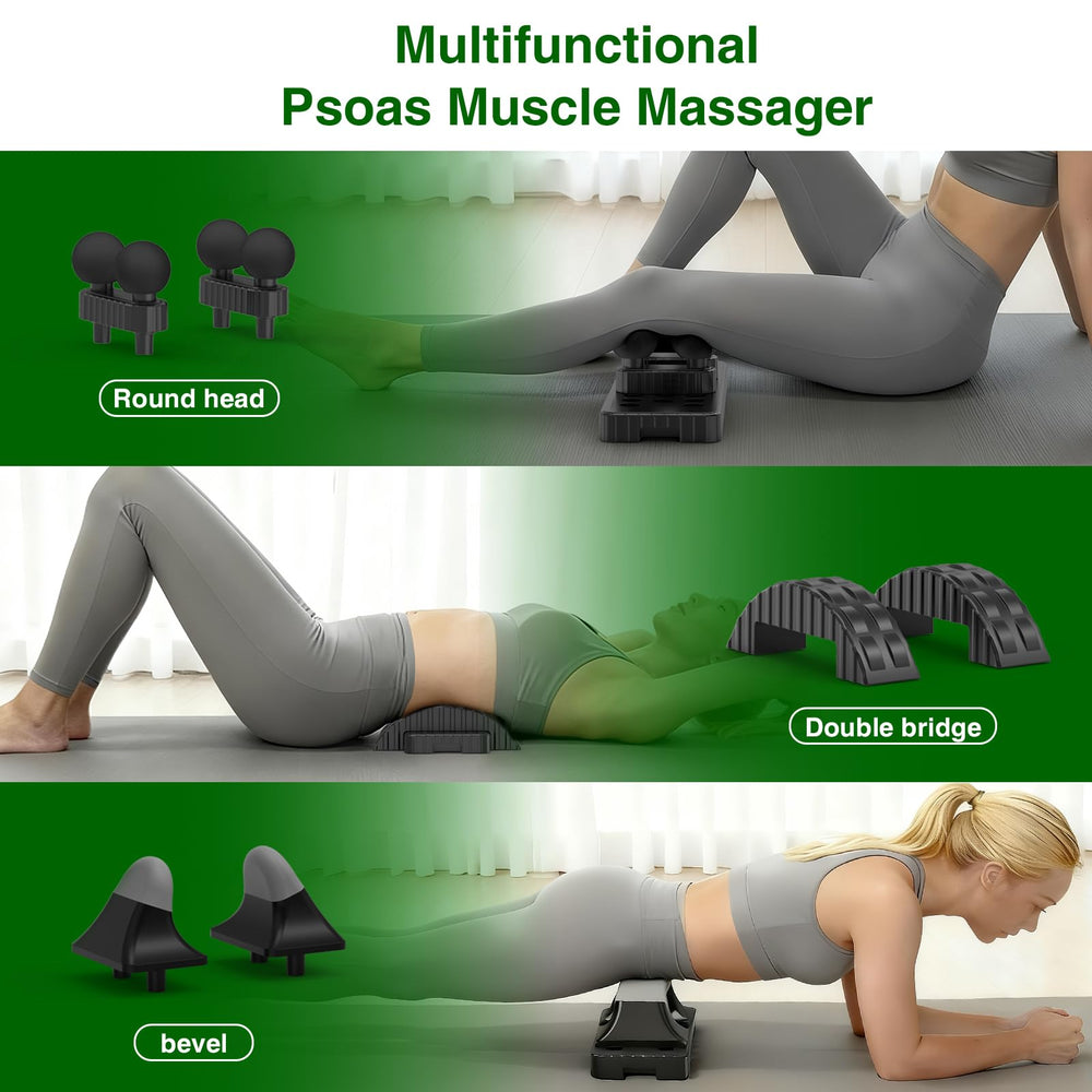 Olixie Psoas Release Tool in-use showing therapist-grade pressure application