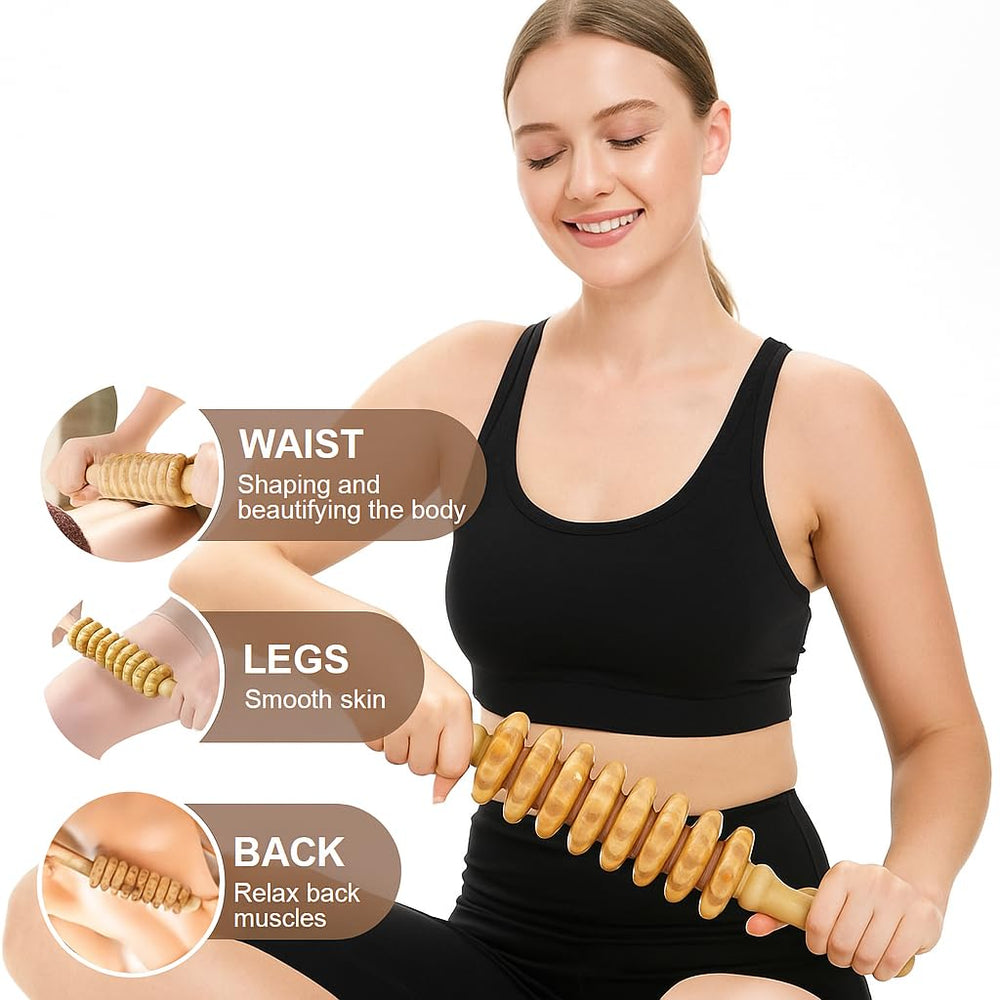 Ollixtec 8-in-1 shoulder tool for comfortable, targeted shoulder massage.