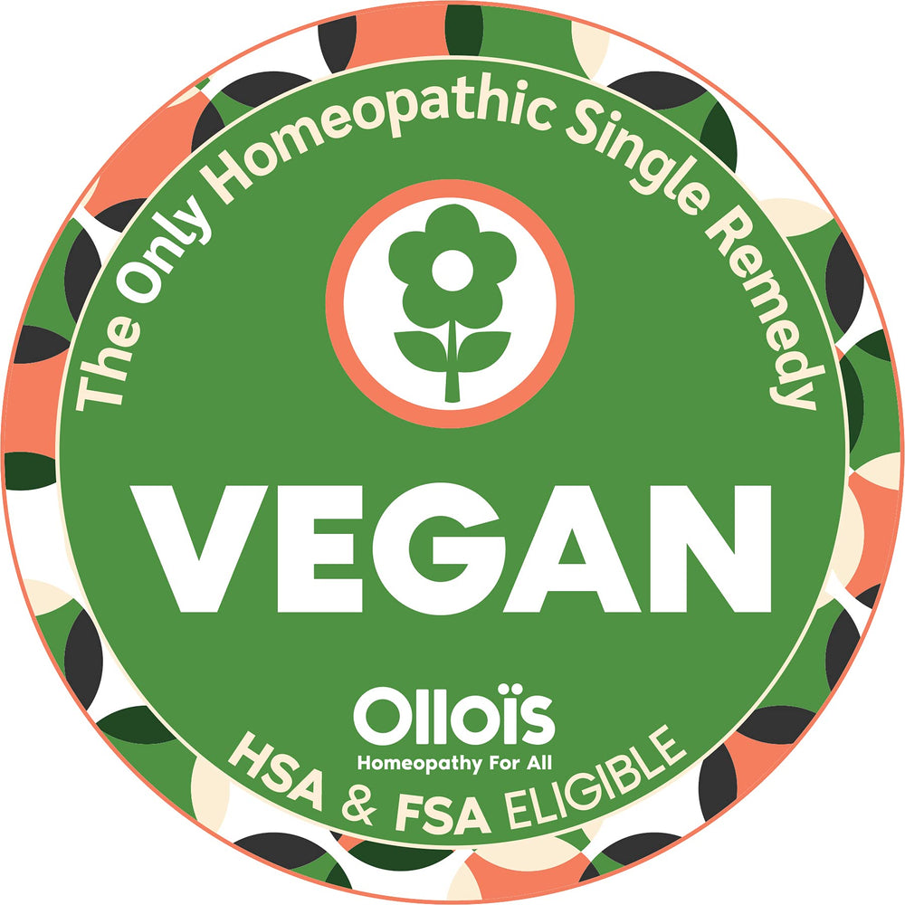 OLLOÏS bottle on a clean surface with a label emphasizing organic and gluten-free features.