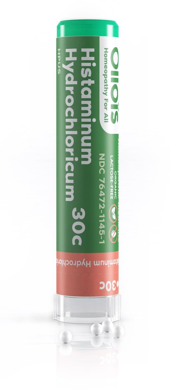 OLLOÏS Histaminum Hydrochloricum 30C pellets in a tube for discreet allergy relief