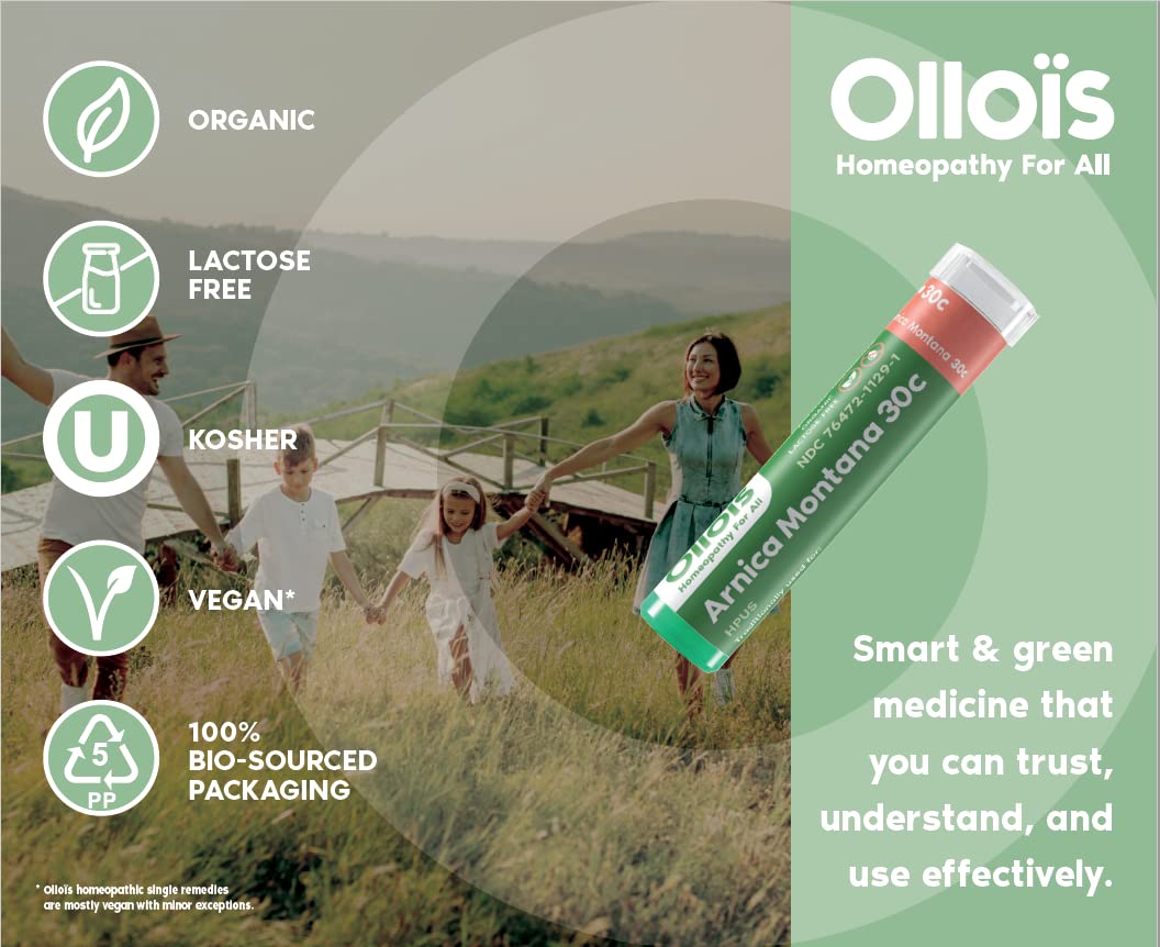 OLLOÏS homeopathic bottle with a child-safe cap and clear labeling.