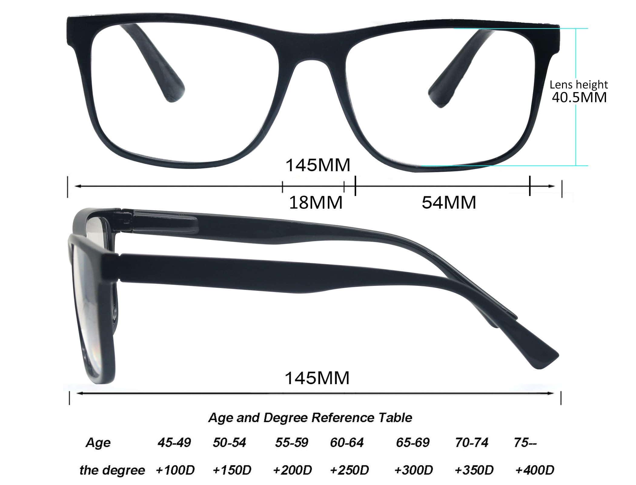 OLOMEE blue light blocking readers with spring hinges for daily comfort