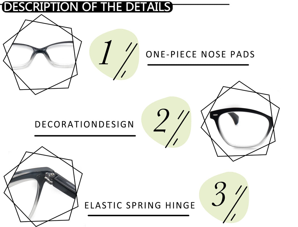OLOMEE crystal clear lenses provide accurate magnification with minimal distortion