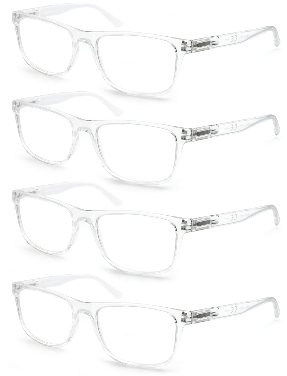 OLOMEE large reading glasses pack with four pairs for home, office, or car.