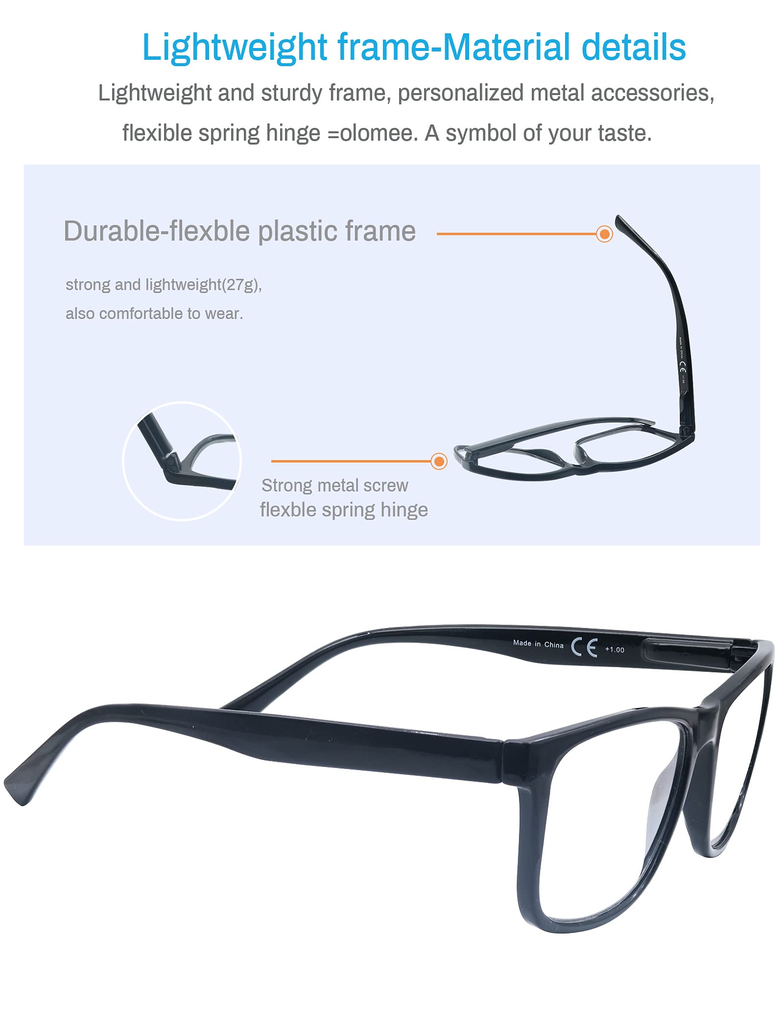OLOMEE wide-frame design emphasizing fit for larger heads