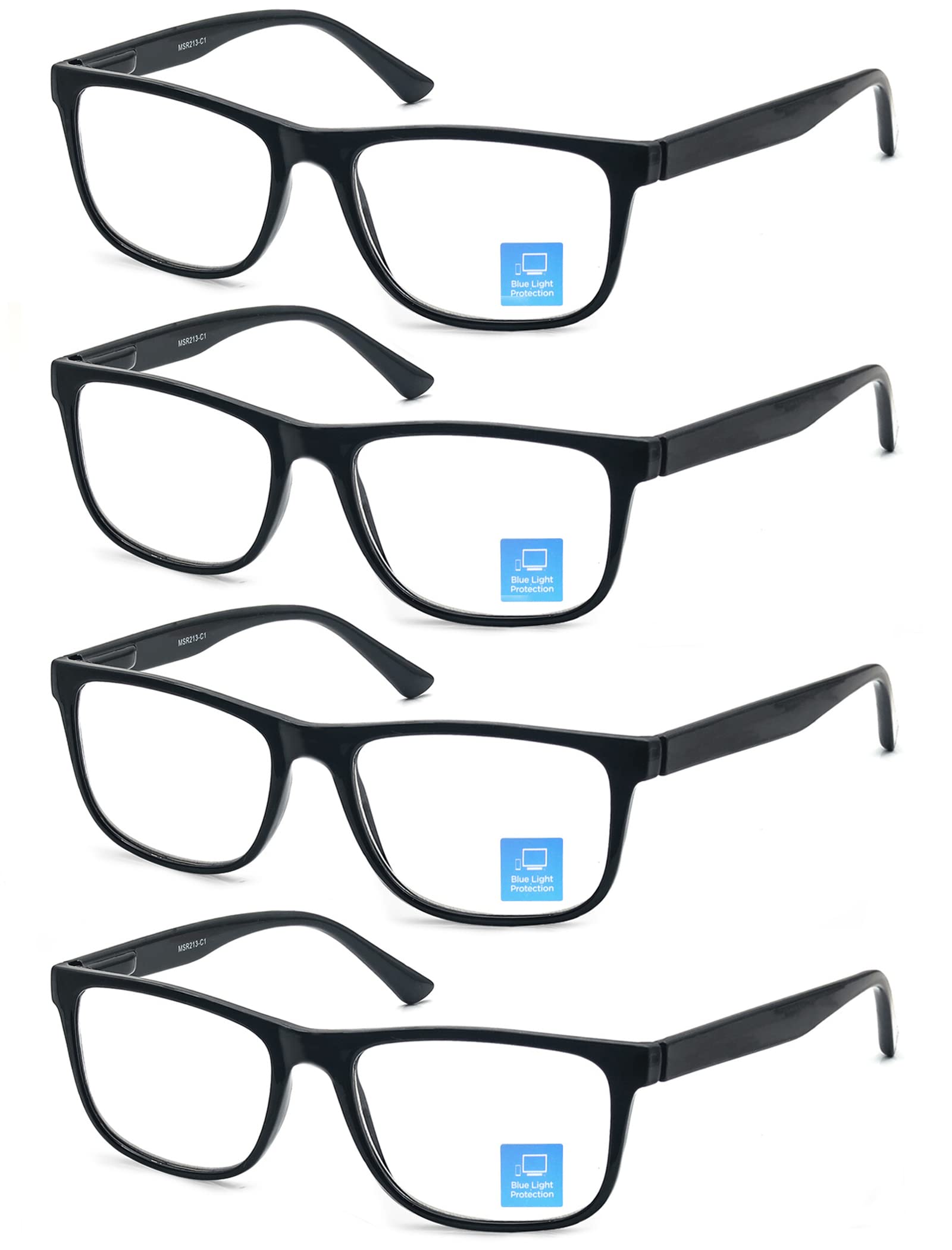 OLOMEE blue light blocking glasses for men with square front for daily comfort.