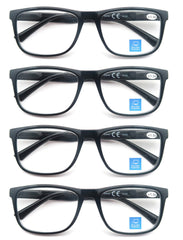 OLOMEE large-frame glasses for big faces, side view.