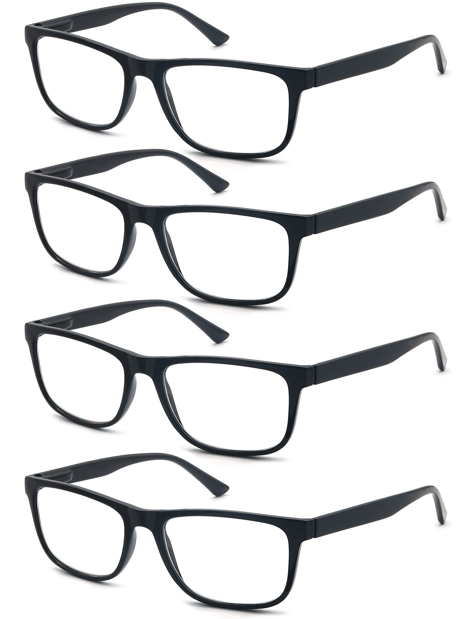 OLOMEE oversized-square black frame glasses for comfortable reading
