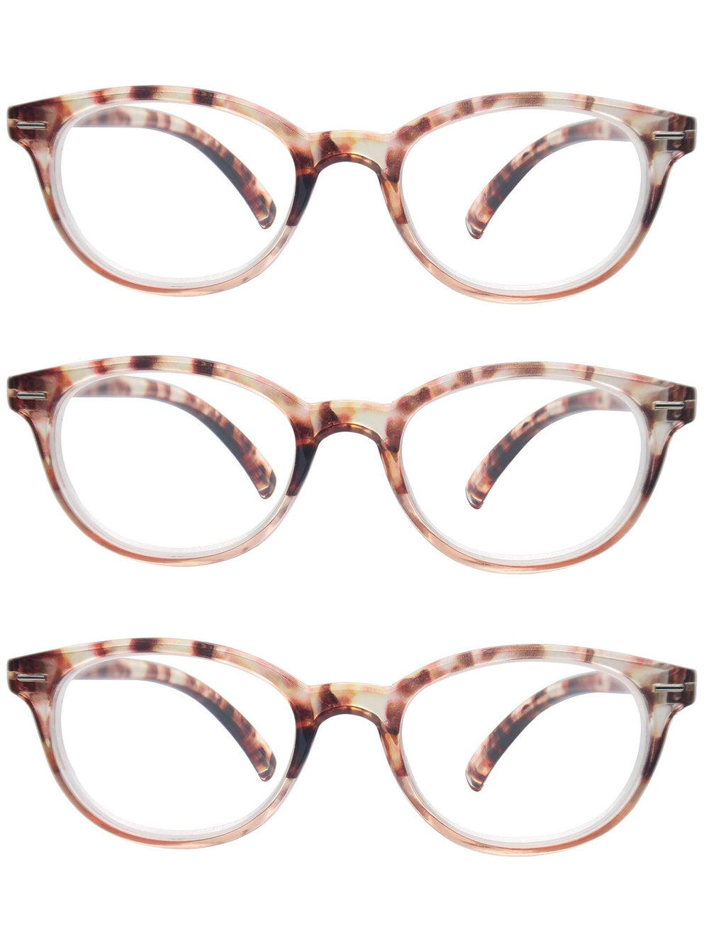 OLOMEE small-frame tortoiseshell reading glasses, side view, lightweight all-day comfort.