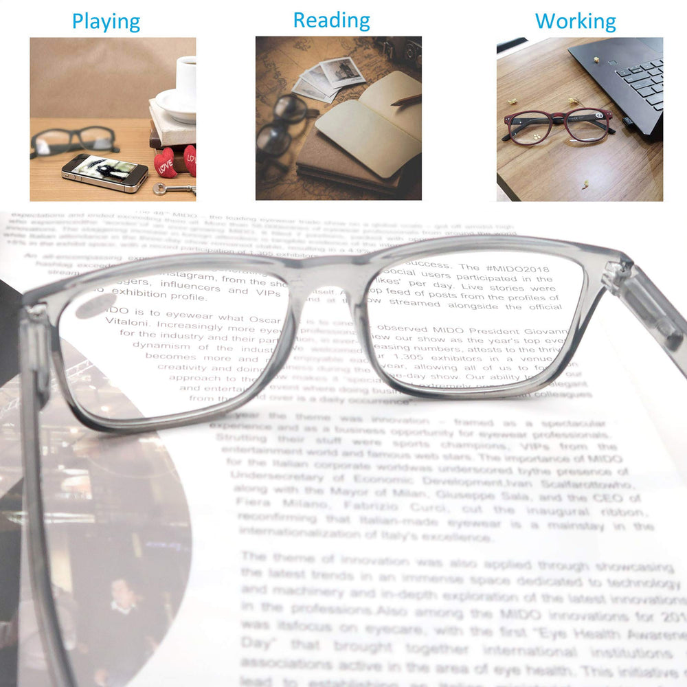 OLOMEE soft cases included protect glasses during travel and storage.