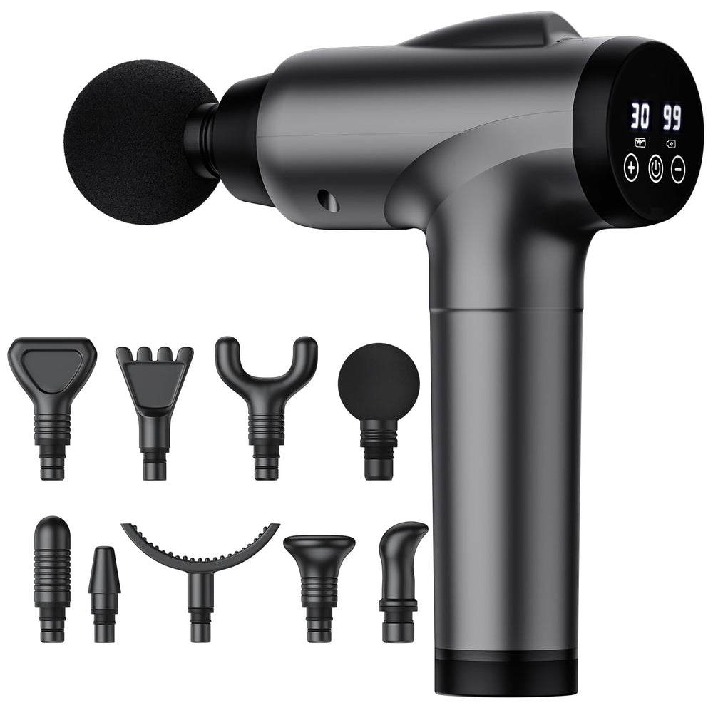 OLsky massage gun with ergonomic handle for comfortable long recovery sessions.